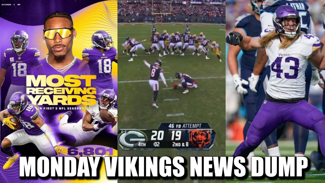 Minnesota Vikings News Dump (11.18.2024) | Jefferson Records, Stupid Bears, AVG Chasing History