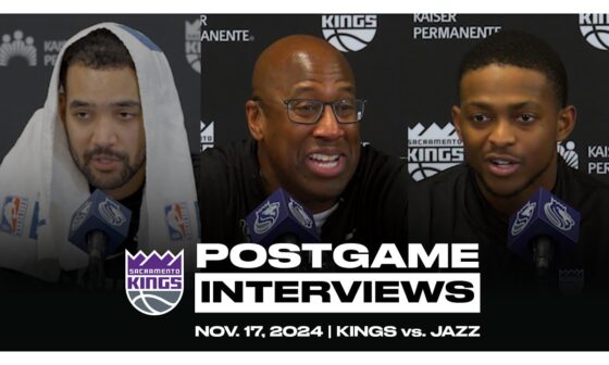 De’Aaron Fox, Trey Lyles & Coach Brown | Postgame Pressers 11.16.24