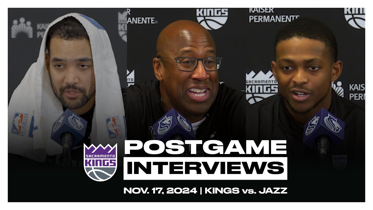 De’Aaron Fox, Trey Lyles & Coach Brown | Postgame Pressers 11.16.24