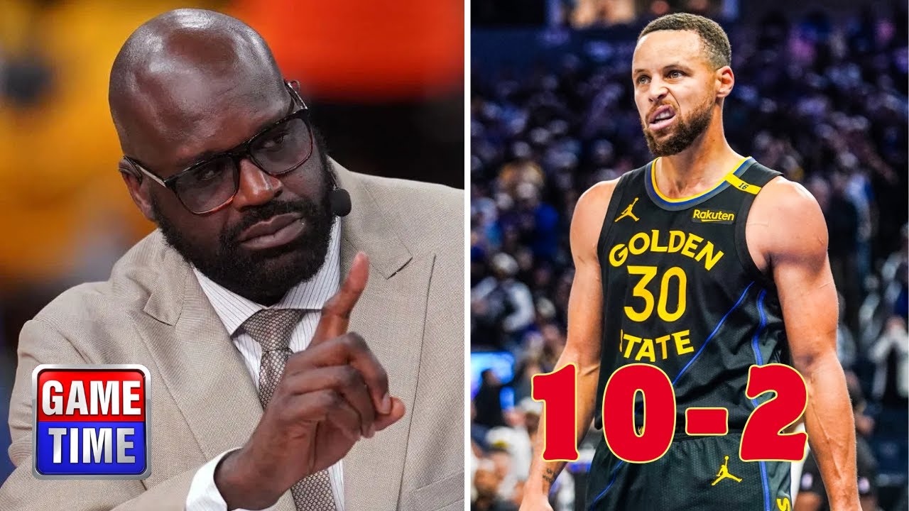 NBA Gametime | "Warriors has DNA Champions under Steve Kerr" - Shaq breaks Steph's Dubs: 10-2 record