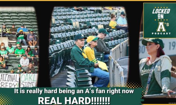 It is really hard being an A’s fan right now:  REALLY HARD!!!!!!