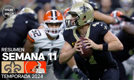 Cleveland Browns vs. New Orleans Saints | Resumen NFL en español - Semana 11 | NFL Highlights 2024