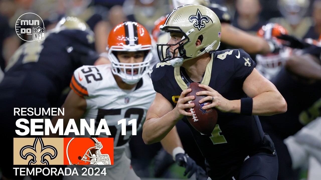 Cleveland Browns vs. New Orleans Saints | Resumen NFL en español - Semana 11 | NFL Highlights 2024