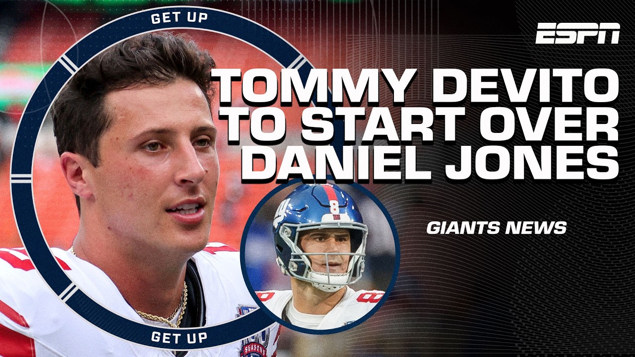 🚨 BREAKING NEWS 🚨 Tommy DeVito to START for the Giants over Daniel Jones | Get Up