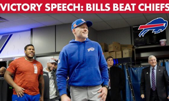 Sean McDermott's Victory Speech Vs. Kansas City Chiefs! | Buffalo Bills