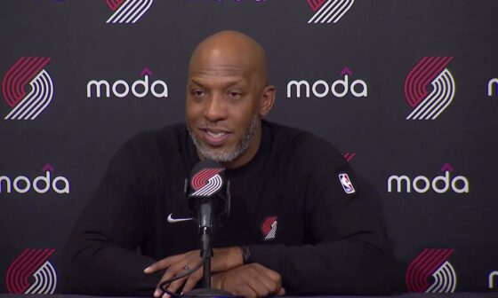 Chauncey Billups Postgame Interview | Portland Trail Blazers 114, Atlanta Hawks 110