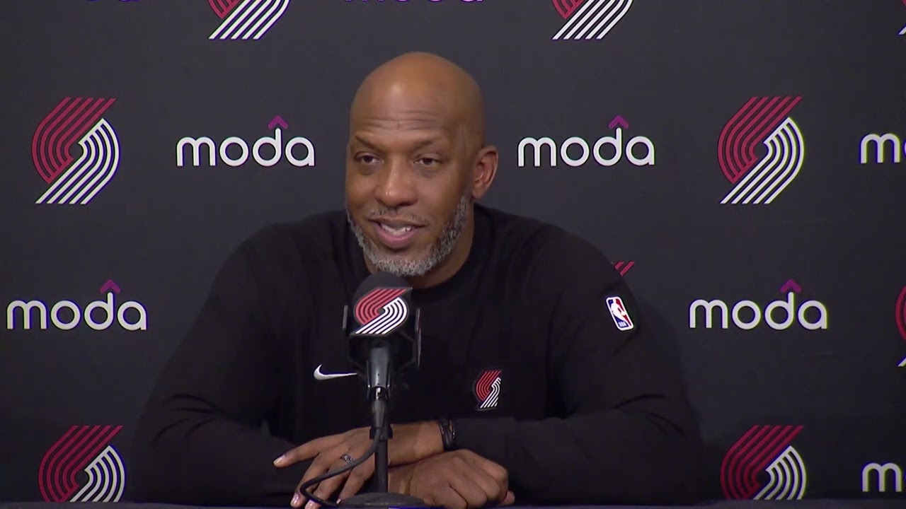 Chauncey Billups Postgame Interview | Portland Trail Blazers 114, Atlanta Hawks 110