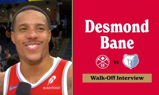 Desmond Bane Walk Off Interview | Grizzlies vs. Nuggets