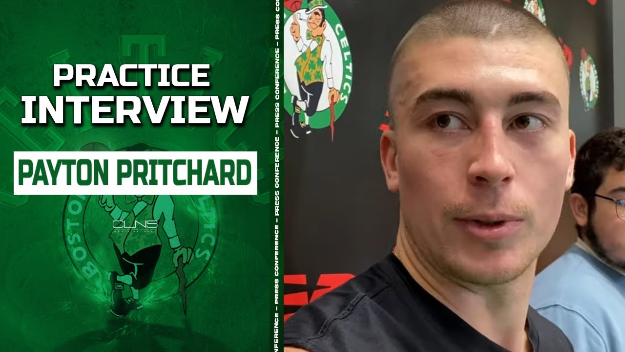 Payton Pritchard Previews Celtics vs Cavs NBA Cup Game | Practice Interview