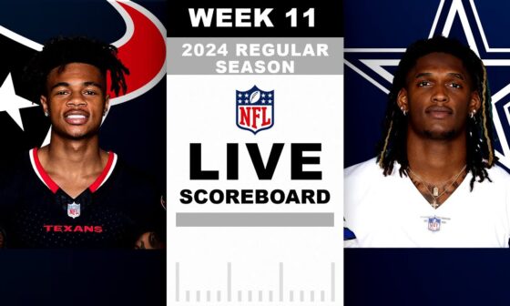 Texans vs Cowboys Week 11 LIVE Scoreboard!