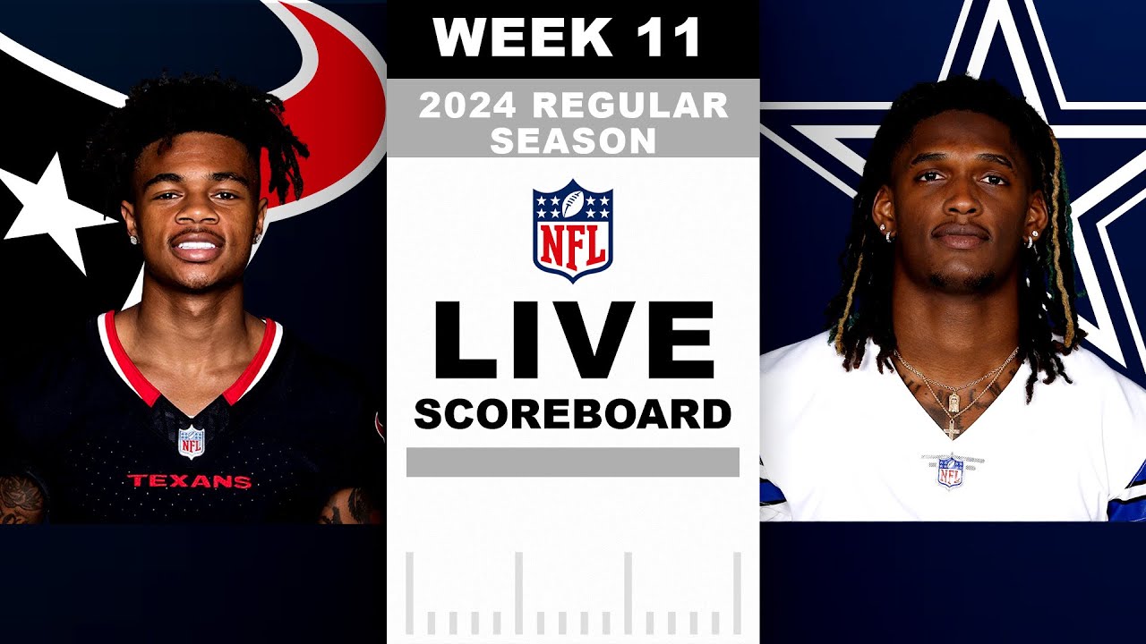 Texans vs Cowboys Week 11 LIVE Scoreboard!