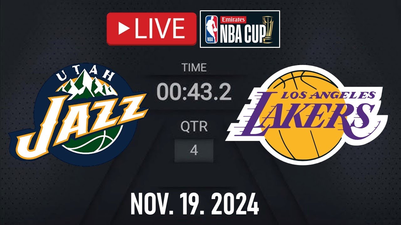 NBA LIVE! LA Lakers vs Utah Jazz | EMIRATES NBA CUP 2024 | November 19, 2024 | Jazz vs Lakers LIVE