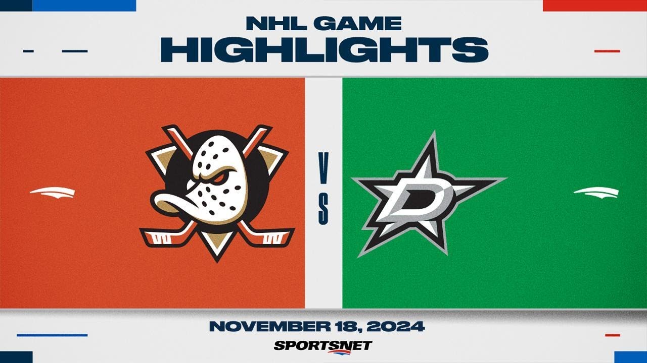 NHL Highlights | Ducks vs. Stars - November 18, 2024