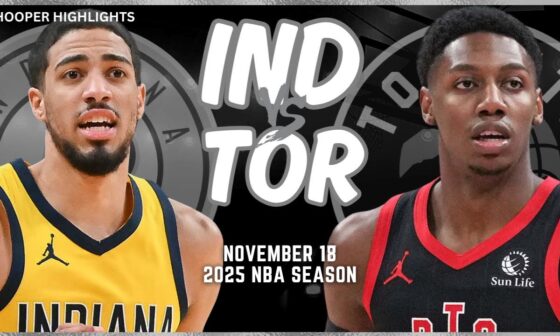 Indiana Pacers vs Toronto Raptors Full Game Highlights | Nov 18 | 2025 NBA Season