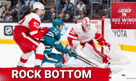 Red Wings hit new low, losing in OT to the Sharks