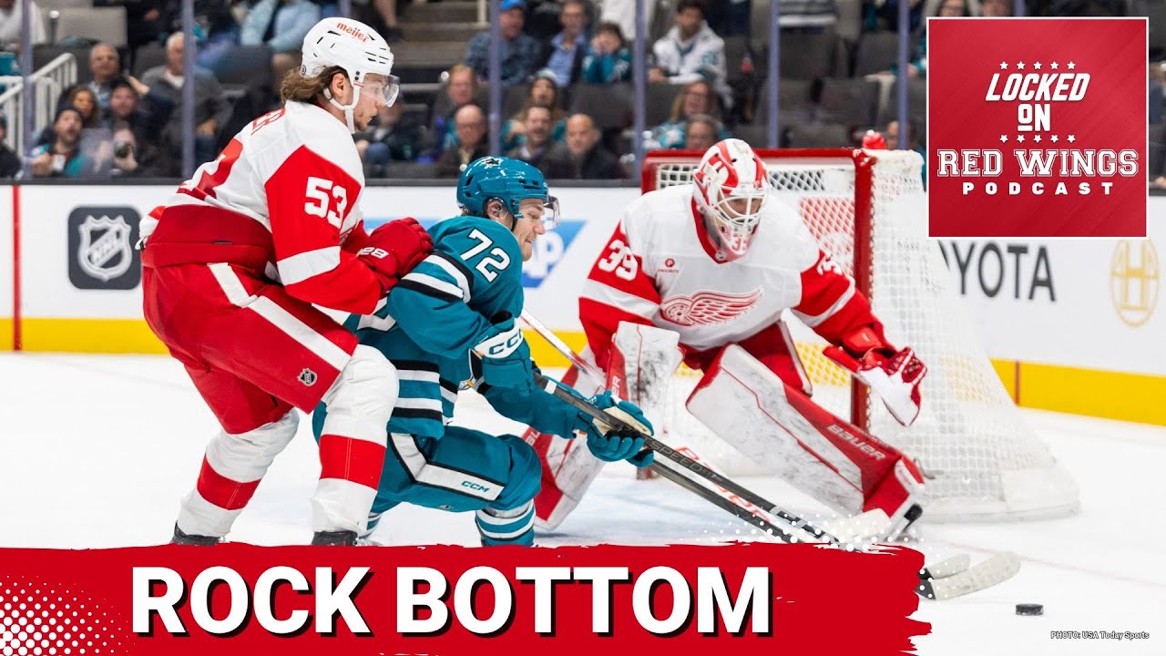 Red Wings hit new low, losing in OT to the Sharks