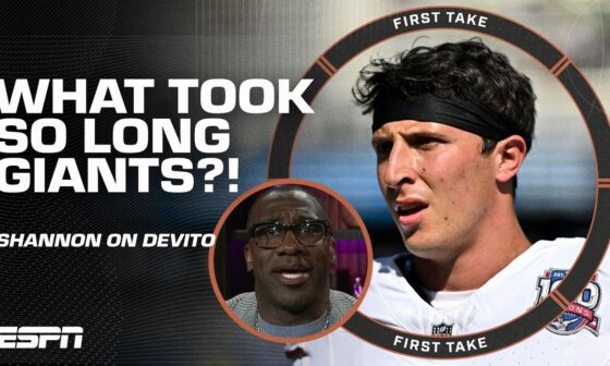 🚨 Tommy DeVito REPLACING Daniel Jones as QB1 🚨 'What took so long!?" - Shannon Sharpe | First Take