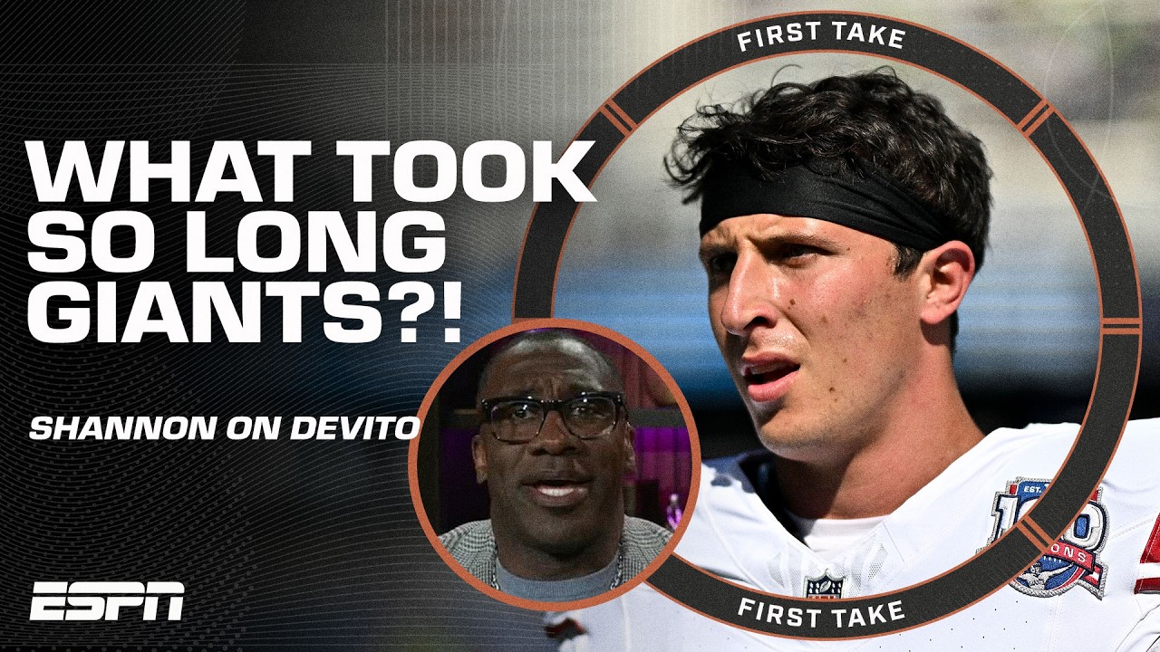 🚨 Tommy DeVito REPLACING Daniel Jones as QB1 🚨 'What took so long!?" - Shannon Sharpe | First Take