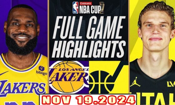 Los Angeles Lakers Vs Utah Jazz FULL GAME Highlights Nov 19,2024 NBA Season 2024-25