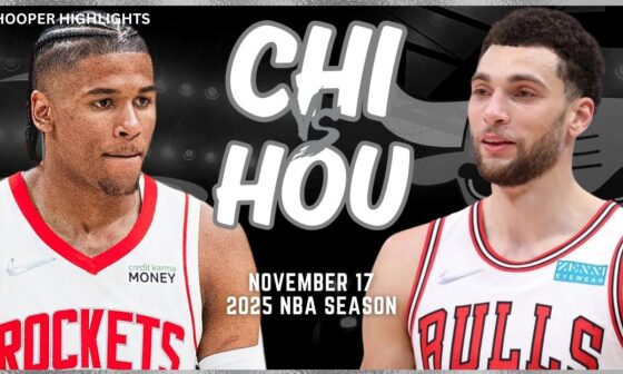 Chicago Bulls vs Houston Rockets Full Game Highlights | Nov 17 | 2025 NBA Season