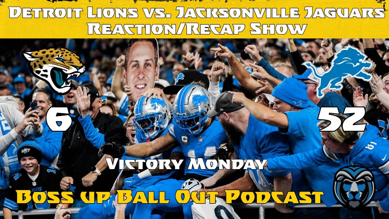 Detroit Lions vs. Jacksonville Jaguars Reaction/Recap Show #Lions #NFL