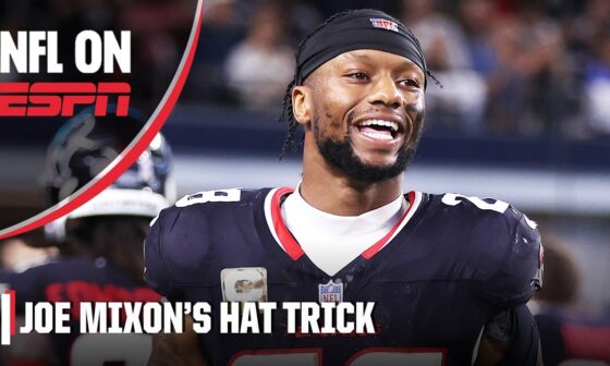 JOE MIXON HAT TRICK 🎩 3 TDs in the Texans win vs. the Cowboys on MNF 👏 | NFL on ESPN