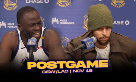 Warriors/Clippers Postgame x Analysis: Steph, Draymond, Wiggins, Coach Kerr Reactions | Nov 18, 2024