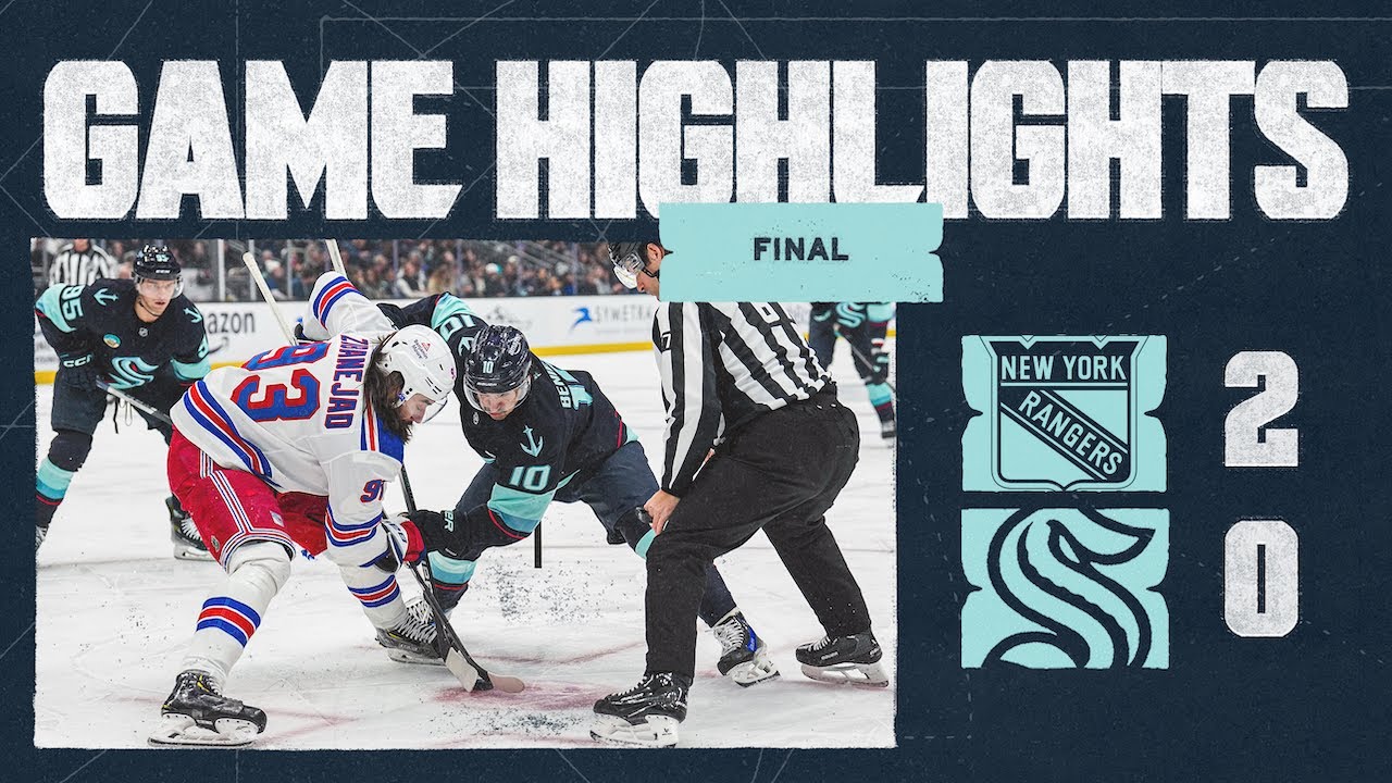 Seattle Kraken vs. New York Rangers | 11/17 Game Highlights