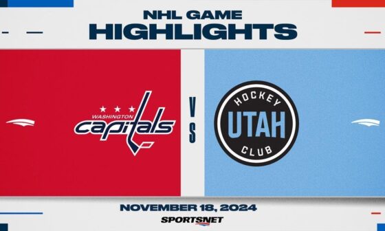 NHL Highlights | Capitals vs Utah HC - November 18, 2024