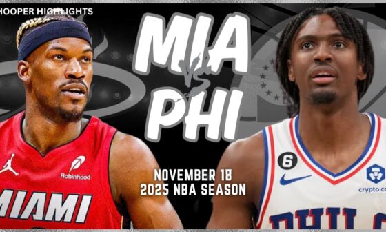 Miami Heat vs Philadelphia 76ers Full Game Highlights | Nov 18 | 2025 NBA Season