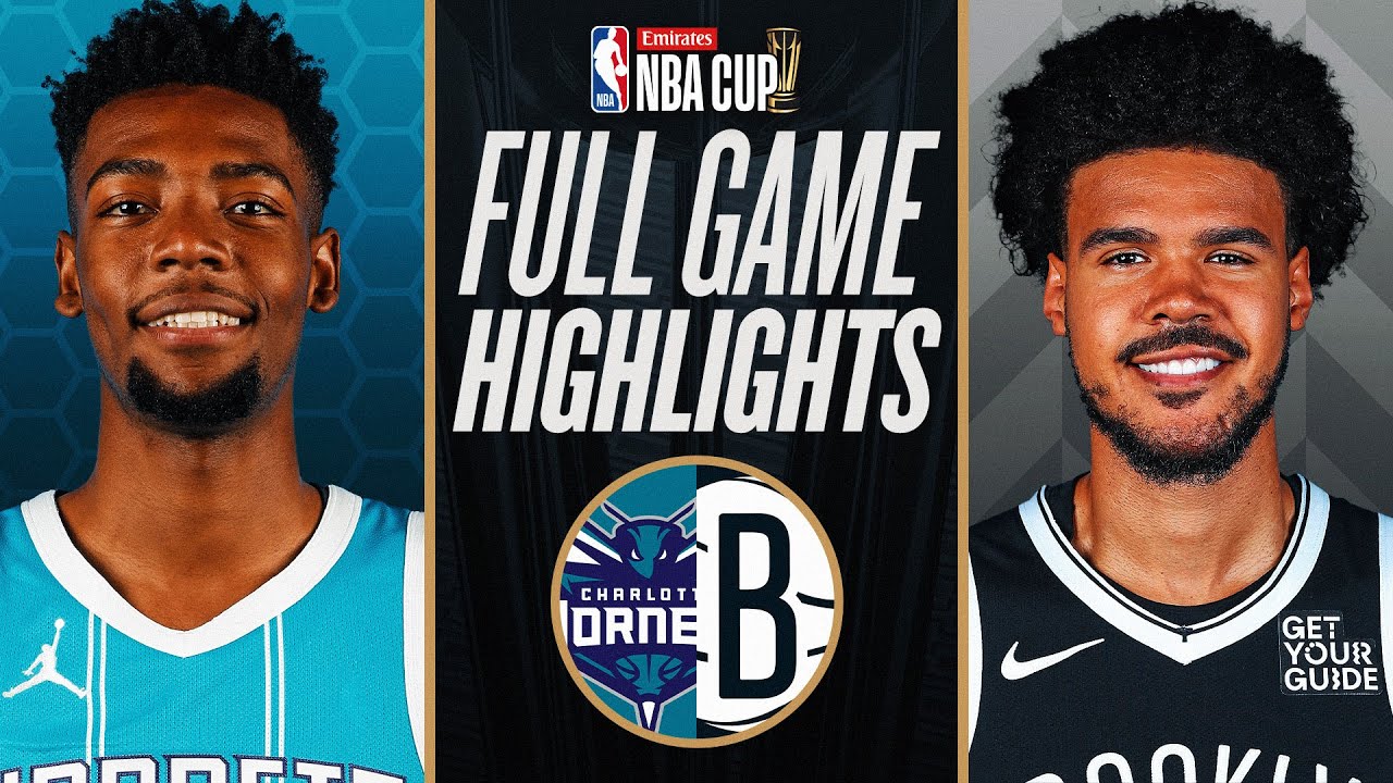 HORNETS at NETS | EMIRATES NBA CUP 🏆 | FULL GAME HIGHLIGHTS | November 19, 2024