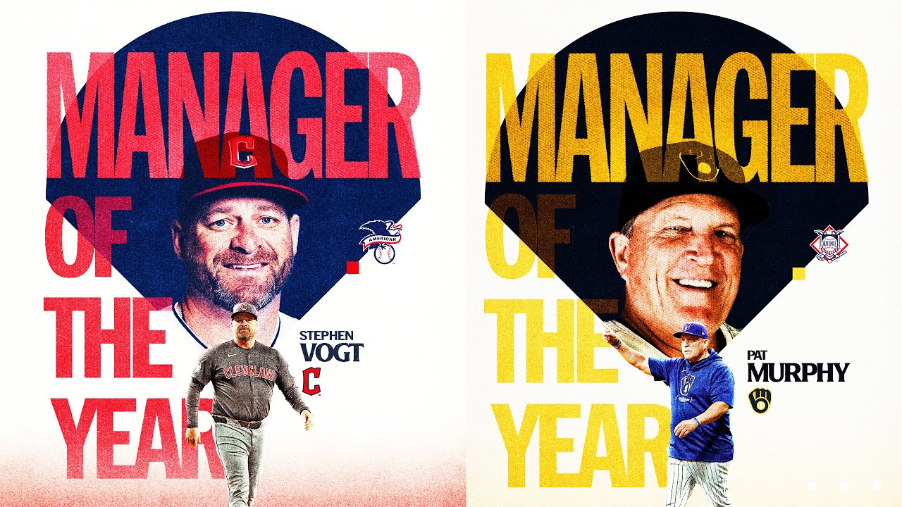 Stephen Vogt, Pat Murphy named 2024 Managers of the Year!