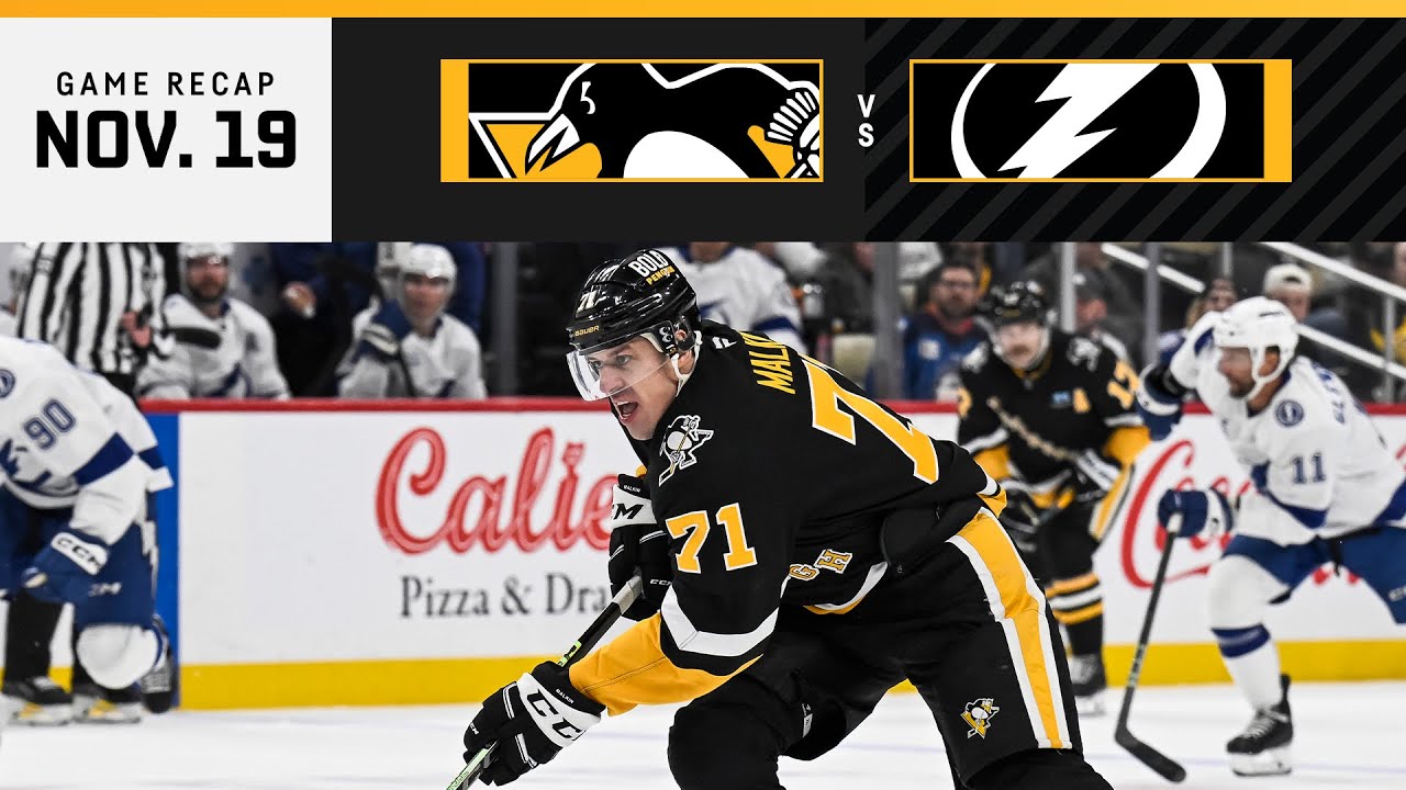 GAME RECAP: Penguins vs. Lightning (11.19.24) | Rakell Ties the Team Lead in Goals