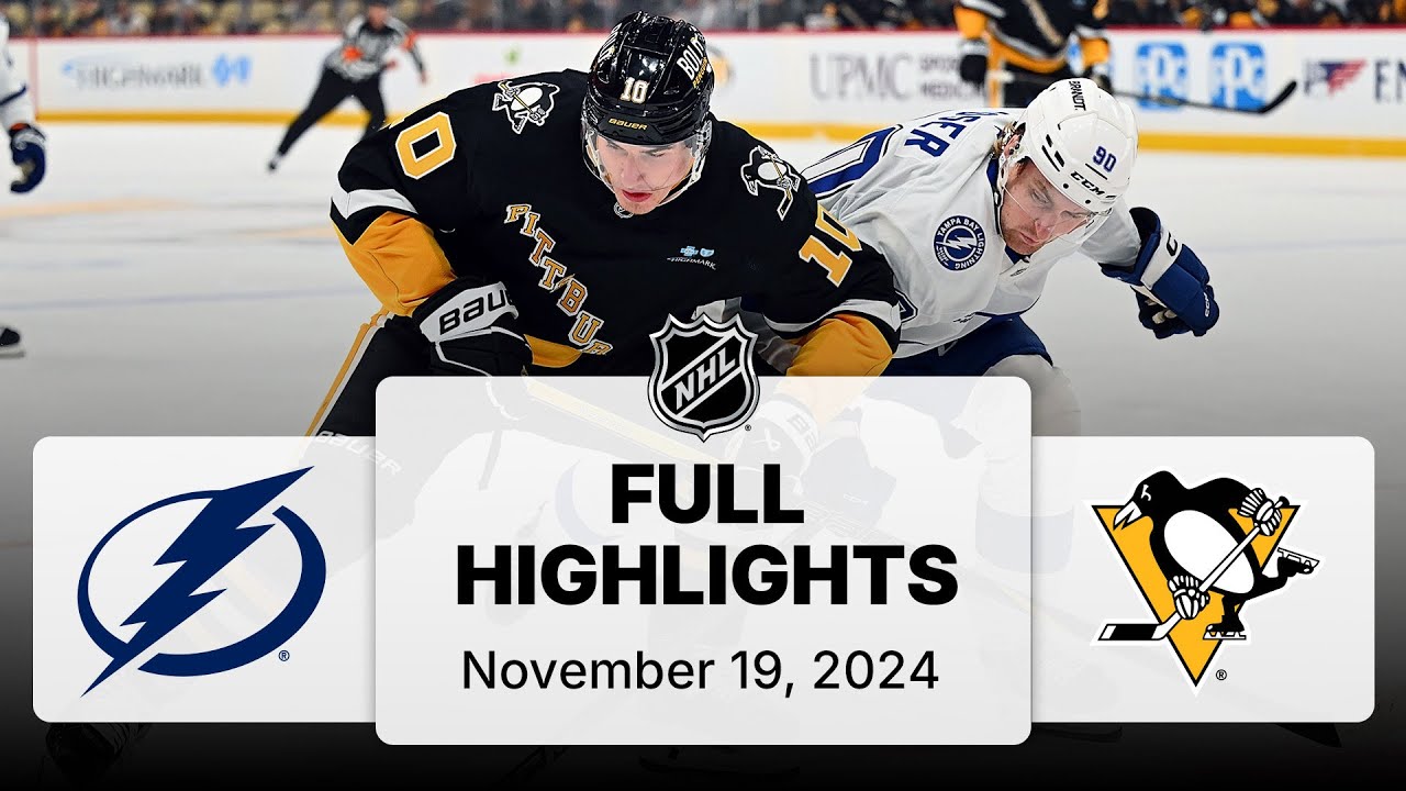 NHL Highlights | Lightning vs. Penguins | November 19, 2024