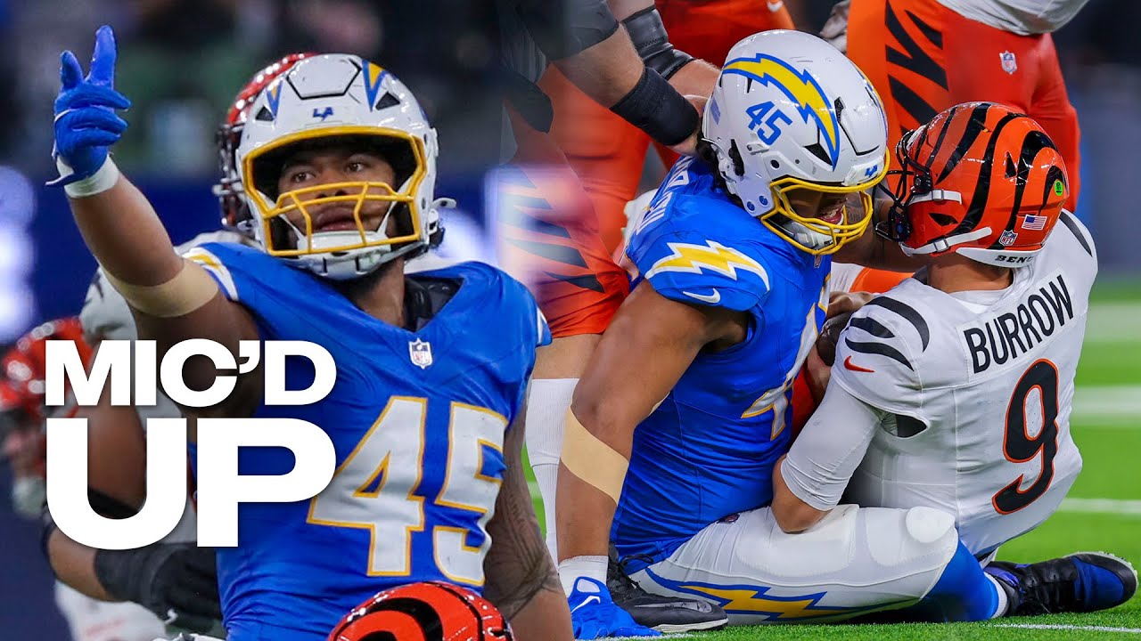 Mic'd Up: Tuli Tuipulotu Sacks Bengals QB Joe Burrow | LA Chargers