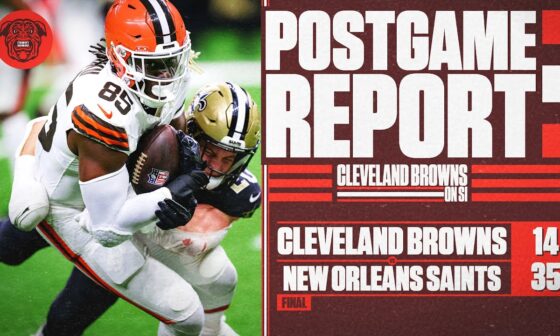 Cleveland Browns : LIVE REACTION After Browns are Embarrassed by New Orleans, Lose 35-14