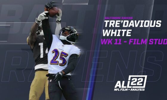 "RIGHT ON TIME?" - DID EDC FIND A GEM IN VETERAN CORNER TRE'DAVIOUS WHITE? RAVENS FILM STUDY #ravens