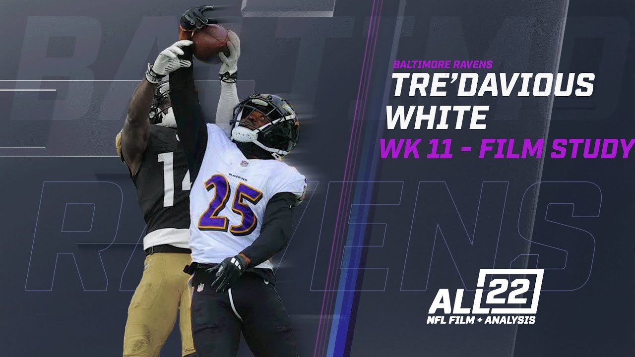 "RIGHT ON TIME?" - DID EDC FIND A GEM IN VETERAN CORNER TRE'DAVIOUS WHITE? RAVENS FILM STUDY #ravens