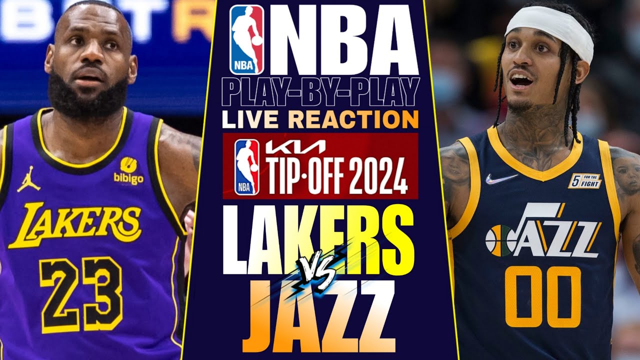 🔴LA LAKERS vs UTAH JAZZ │ LIVE NBA Basketball Game Play-By-Play Reaction & Scoreboard