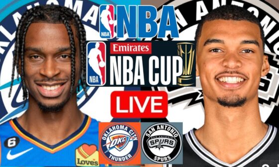 LIVE: OKLAHOMA CITY THUNDER vs SAN ANTONIO SPURS | NBA | PLAY BY PLAY | SCOREBOARD