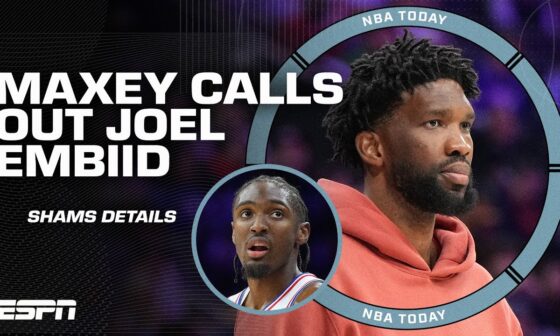 JOEL EMBIID LATE FOR EVERYTHING?! 👀 Tyrese Maxey called him out in meeting, per Shams | NBA Today