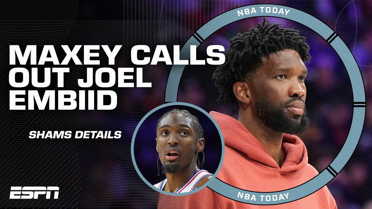 JOEL EMBIID LATE FOR EVERYTHING?! 👀 Tyrese Maxey called him out in meeting, per Shams | NBA Today