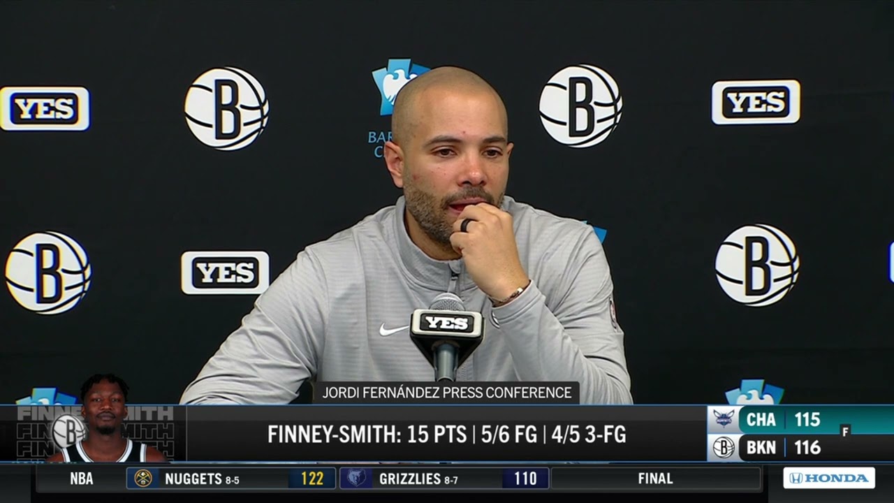 Jordi Fernández after Nets comeback win vs Hornets