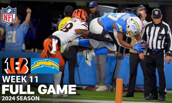 A WILD Battle In Week 11! Cincinnati Bengals vs. Los Angeles Chargers FULL GAME | NFL 2024 Season