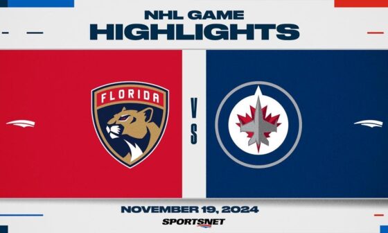 NHL Highlights | Panthers vs. Jets - November 19, 2024