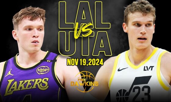 Los Angeles Lakers vs Utah Jazz Full Game Highlights | Nov 19, 2024 | FreeDawkins