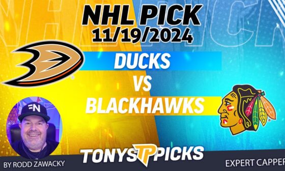 Anaheim Ducks vs Chicago Blackhawks 11/19/24 NHL Prediction for Bet