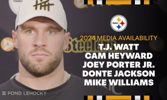 Watt, Heyward, Porter Jr., Jackson, Williams Media Availability (Nov. 19) | Pittsburgh Steelers