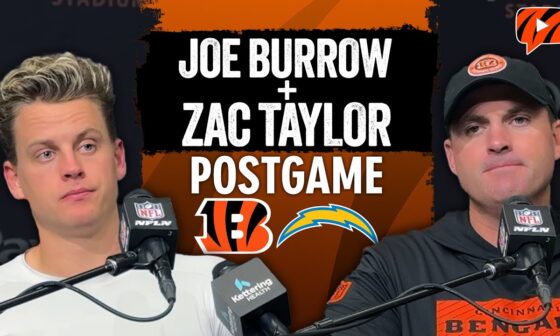 Joe Burrow and Zac Taylor React to Bengals Week 11 LOSS to Chargers