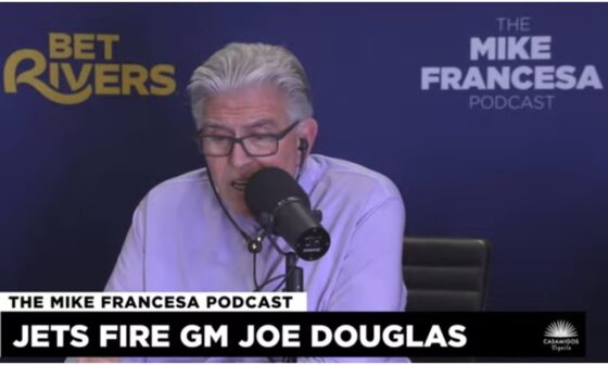 Mike Francesa's LIVE Reaction to Joe Douglas' Firing!